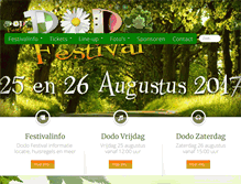 Tablet Screenshot of dodofestival.nl